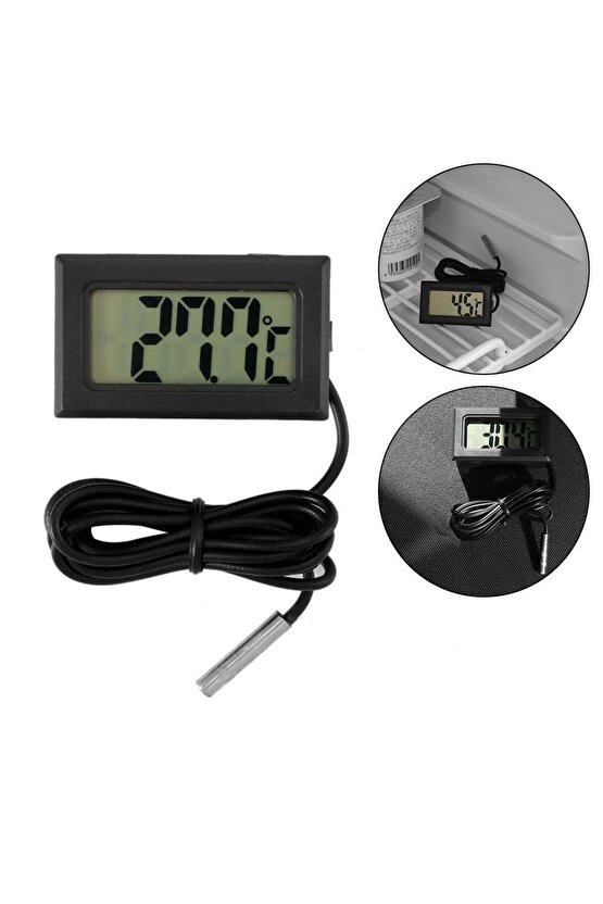 Tpm-10f Termometre 1.5mt c Djital (pilli) siyah