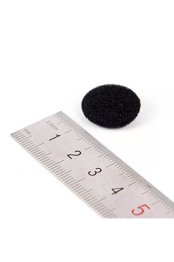 Kulaklık Süngeri, Kulaklık Yastığı 10 Adet (18 mm) - SİYAH