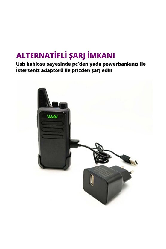 WLN KD-C1T Pmr 446 El Telsizi İkili Paket
