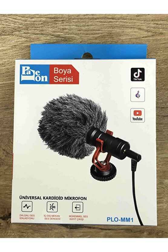 Özel Soketli Girişli Metal Canlı Yayın Mikrofonu Youtube Tiktok Instagram Video Çekimine