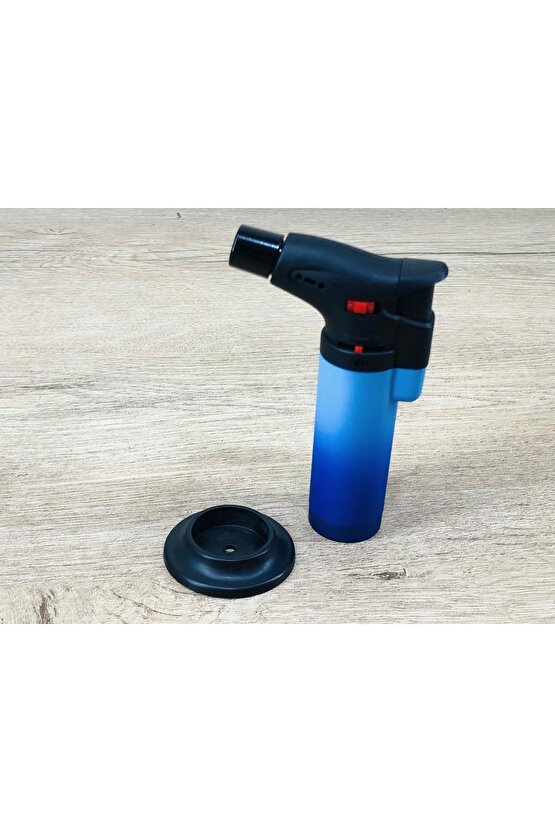 Masa Için Pürmüz Çakmak Mavi Jet Alevli