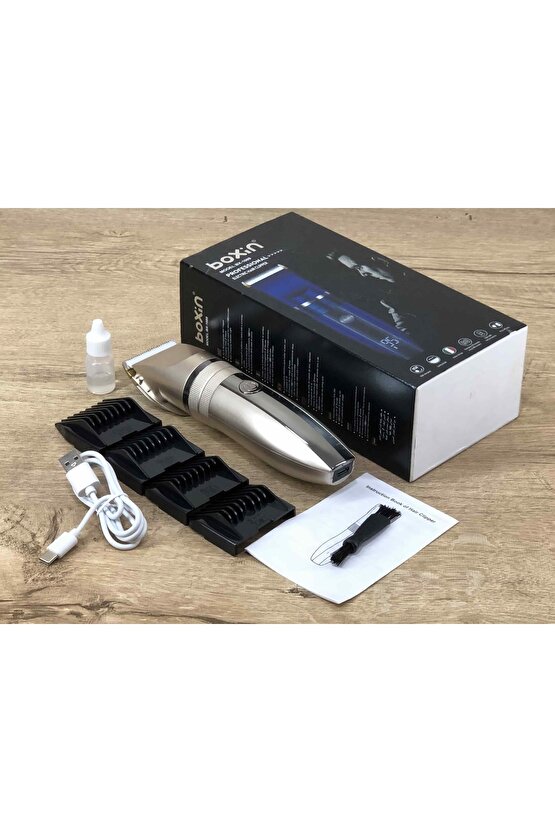 Profesyonel Dijital Şarj Göstergeli Kuaför Tipi Tıraş Makinesi