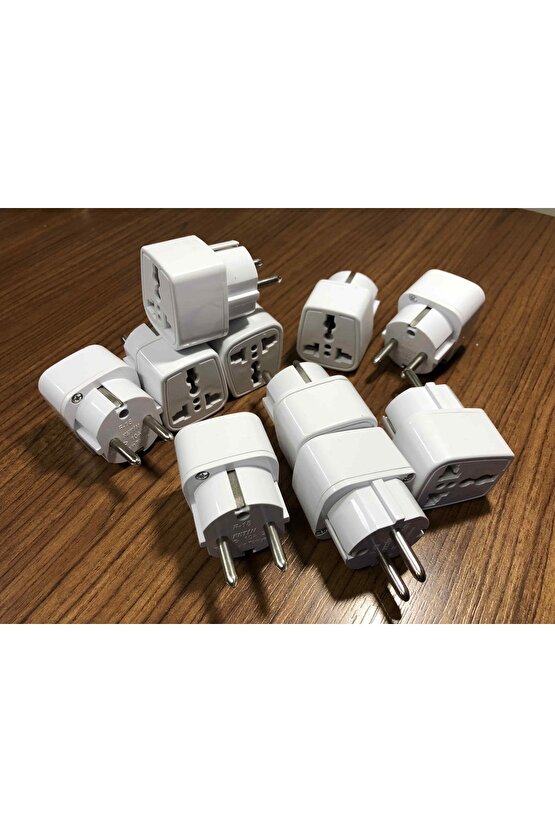 Ingiliz Fiş Adaptör Çevirici Ingiliz-türk Çevirici Priz Adaptör 10 Adet