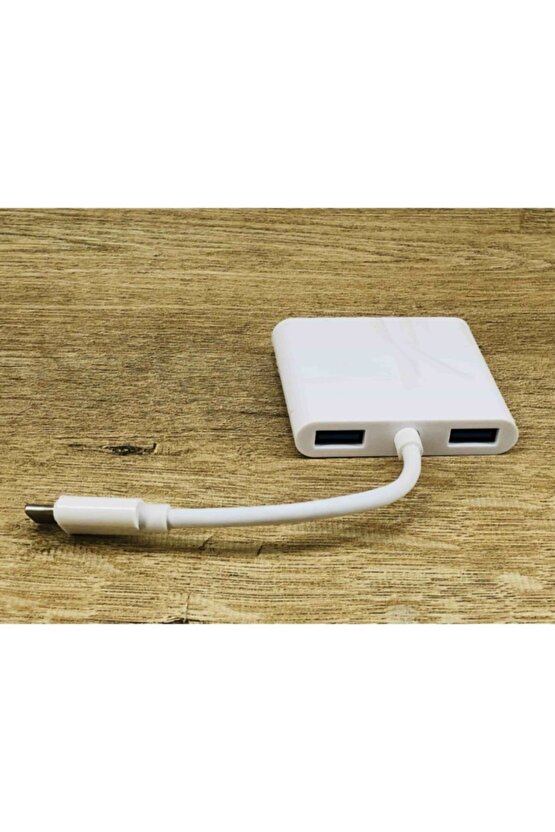 Type-c 5in1 Usb C 3.0 Multi Çevirici Adaptör Çoklayıcı Çoğaltıcı Macbook Air Pro M1 Uyumlu Beyaz