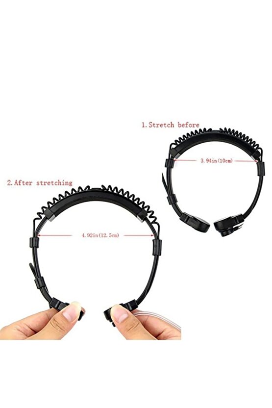 Akustik Boyun Mikrofonu Şeffaf Kulaklık Seti