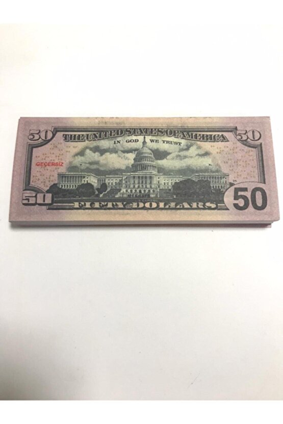 100 Adet 50 Dolar Geçersiz Sahte Düğün Parası Oyun Parası (100x50 Dolar)