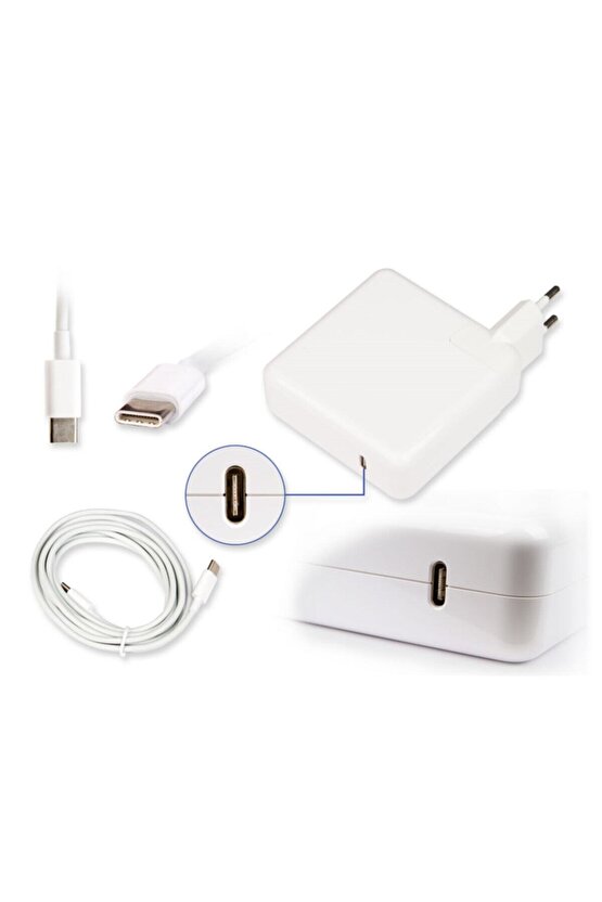 Apple uyumlu MacBook Pro Retina 15-inch Type-C Notebook Adaptör - Şarj Cihazı Usb-C (87W)