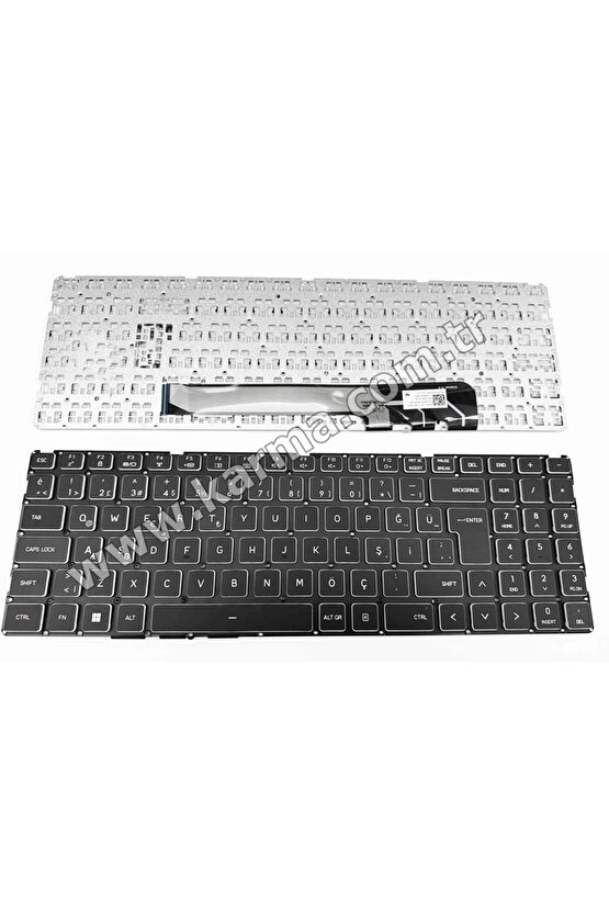 Monster Abra A5 V15.8.2, A5 V15.8.3 Notebook Klavyesi - Siyah - TR - Non-Backlit