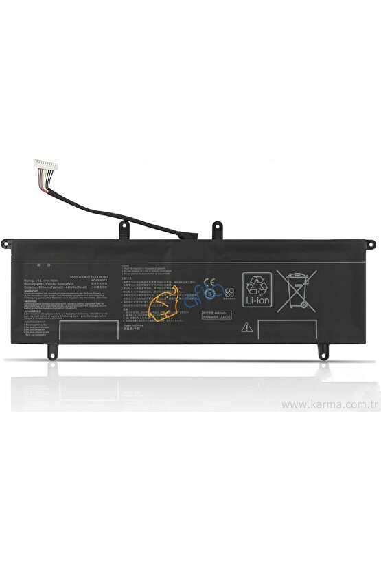 Asus 0B200-03520000 0B200-03520100 4ICP66072 Notebook Bataryası, Pili