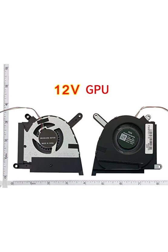 Asus TUF Dash F15 FX517Z Serisi Notebook Gpu Fanı  Ver.2 R - 12V