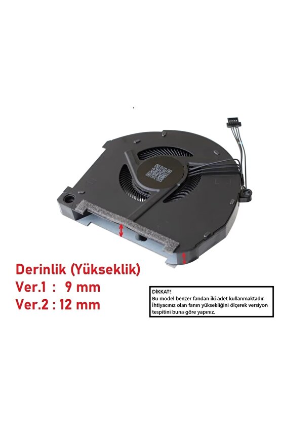 Thunderobot 911pro 911 Pro Notebook CPU Fanı (Ver.1) - 9mm