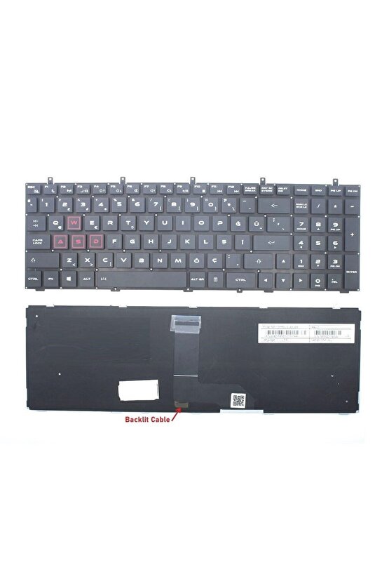 Casper MP-13H83USJ9201, MP-13H86GB9201 Notebook Klavyesi, Laptop Tuş Takımı (Siyah TR)