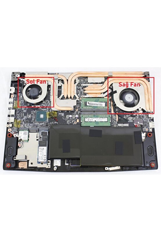 MSI GF63 16R2 16R3 16R4 16R5 MS-16R1 Serisi CPU, GPU Fanı  PABD08008SH N413 (1 Adet)