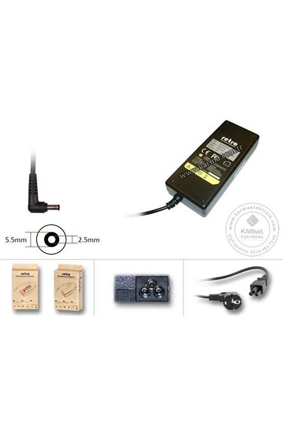 Toshiba Satellite Pro R50-B-12R Notebook Adaptörü, Şarj Aleti Cihazı 75W