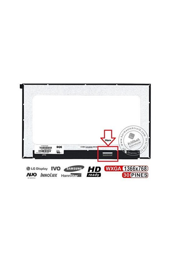 Dell Latitude L5500,L5501 uyumlu Lcd Ekran, Panel (IPS)