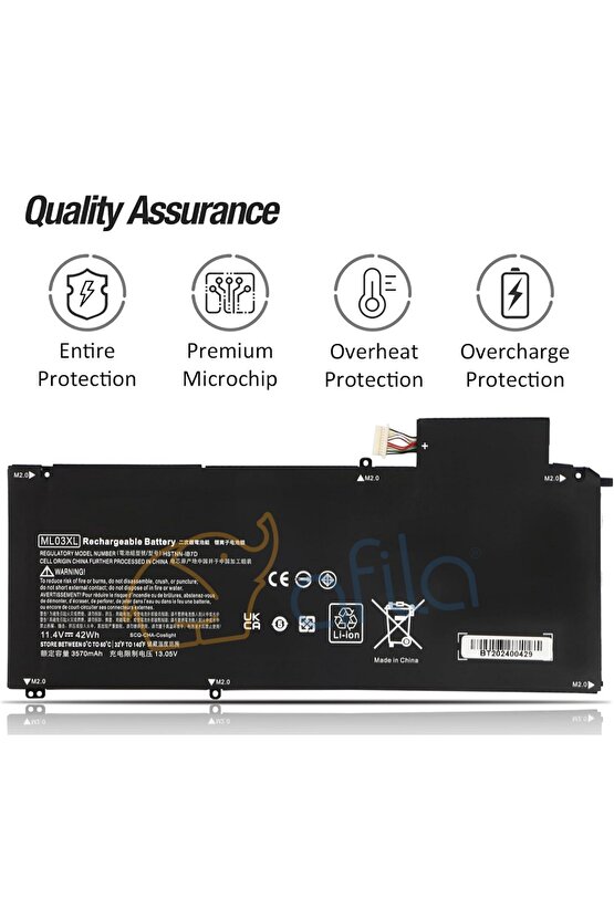 HP Spectre X2 12-a 12-a0xx, ML03XL, ML03042XL Notebook Bataryası, Laptop Pili  RHL-137