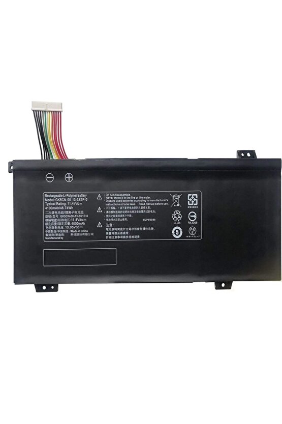 Monster Abra A5 V15.5, A5 V15.5.1, A5 V15.5.2 Uyumlu Notebook Bataryası, Laptop Pili