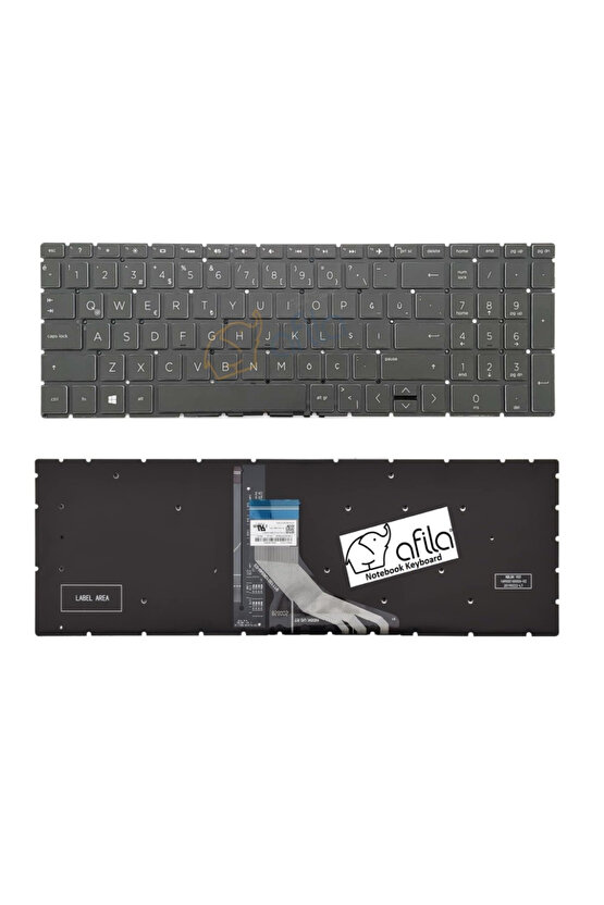 Hp Spectre X360 15-DF0022NB, 15-DF0023DX, 15-DF0025NA Notebook Klavyesi (Siyah TR) ışıklı