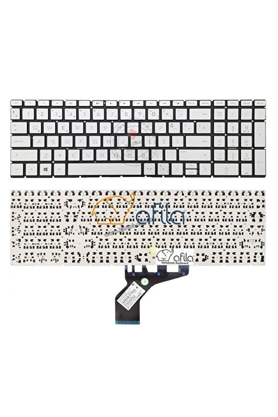 Hp 15-Dw2009nt 3H813EA, 15-Dw2010nt 3H815EA Notebook Klavyesi Gri TR