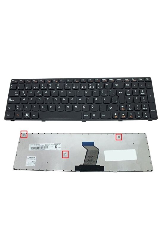 Lenovo NSK-B5ASW, NSK-B5GSW Notebook Klavyesi (Siyah TR)