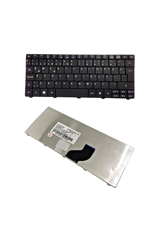 Aspire One Zh9, 521, 532h, 533, Nav50, Nav70, Pav70 Notebook Klavyesi - Siyah - Tr