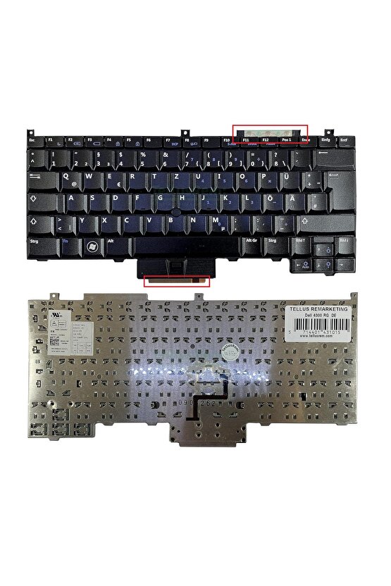 Dell Latitude E4300, E4310, E4200 PP13S Notebook Klavyesi Ver.1 (Yabancı Dil) + TR Etiket