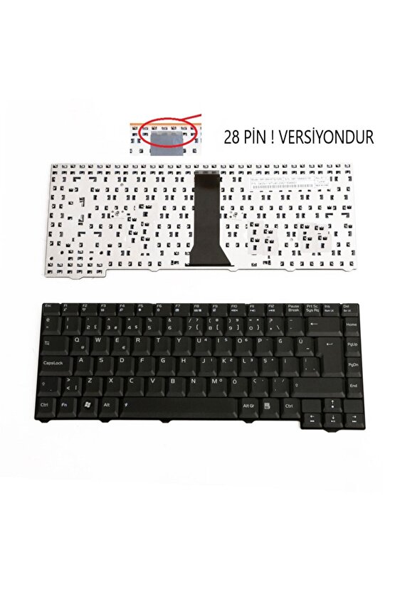 Asus MP-06916TQ-5281, MP-06916TQ-5282 Klavyesi - TR - 28 Pin
