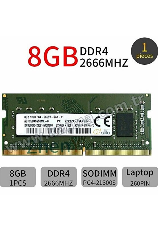 Acer Aspire 3 A315-51-36UG uyumlu Ram Bellek 8GB