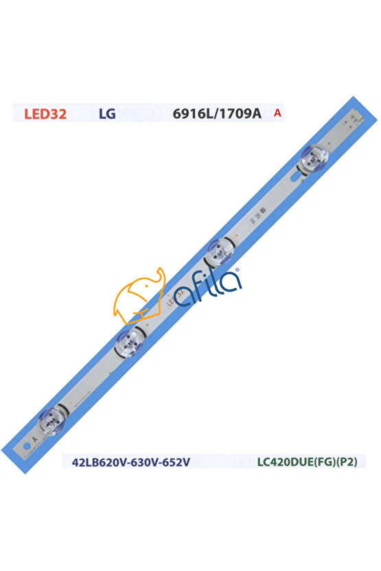 LC420DUE FG P2, 42LB620V, 6916L-1709A, 6916L-1956a, 6916L-1957A, 42LB585V-620V TV LED ÇUBUK ( A )