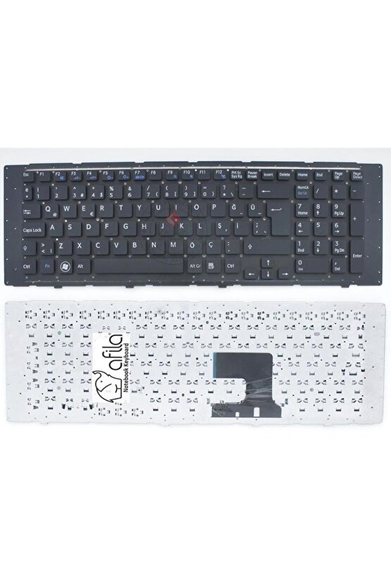 Sony Vaio VPCEJ, VPC-EJ, VPCEJ1, VPCEJ2, PCG-91211, PCG-91311 116646G, AEHK2A00010 Klavye, Siyah TR