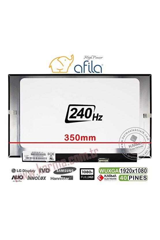 15.6 FHD IPS NE156FHM-NZ1 V8.0 uyumlu Notebook LCD Ekran, Panel 1920*1080p  240Hz 40pin