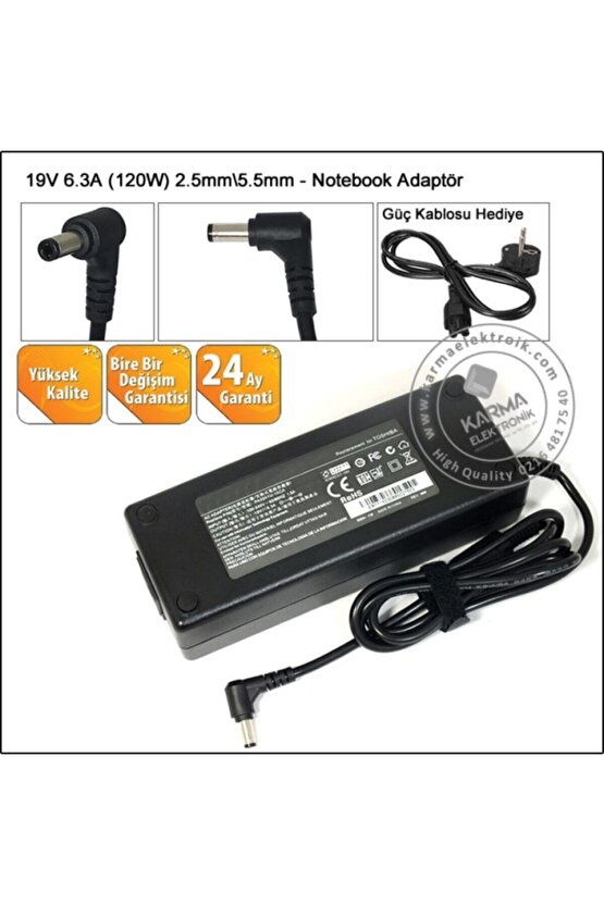 Monster Abra A5 V15.9, A5 V15.9.1 Notebook Adaptör, Şarj Aleti Cihazı 120W