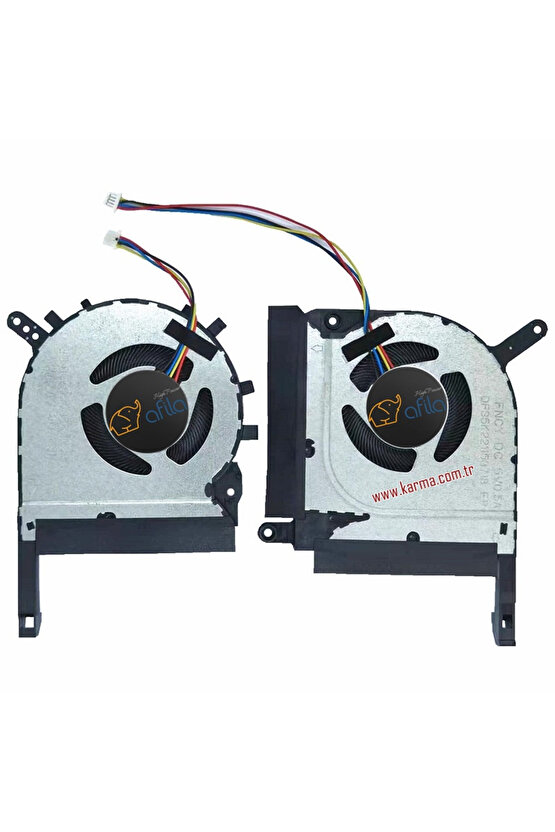 Asus TUF Gaming A15 FA506QM-HN005 uyumlu Notebook Cpu, Gpu Fanı Takım, Sağ-Sol SET  Ver.2
