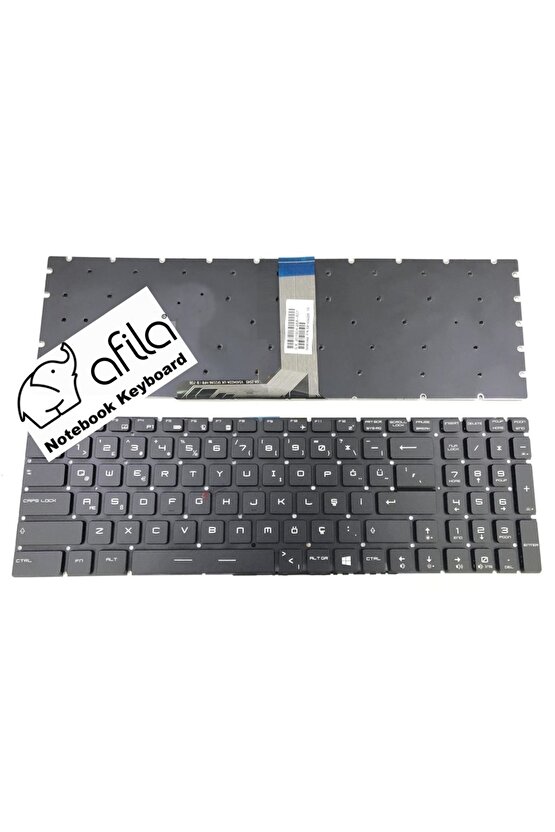 MSI GS60, GE72, GL72, GL65, GL75 Uyumlu Notebook Klavye (Siyah TR)