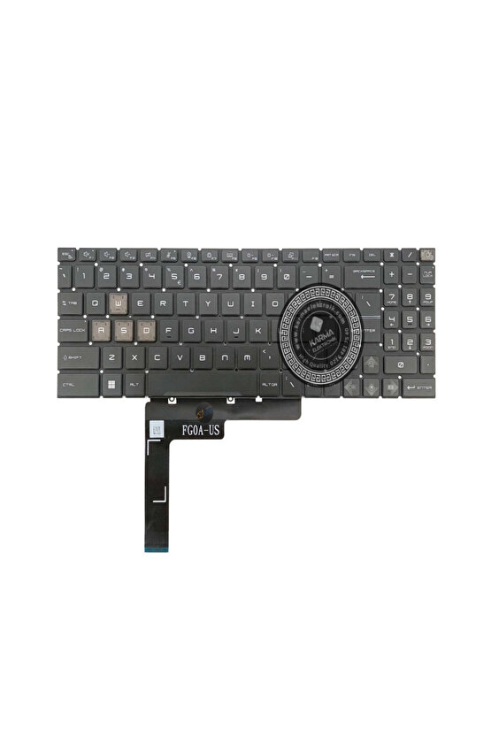 MSI Katana GF66 11UE-813XTR msi Notebook Klavyesi Siyah TR, WASD - Mavi Işıklı