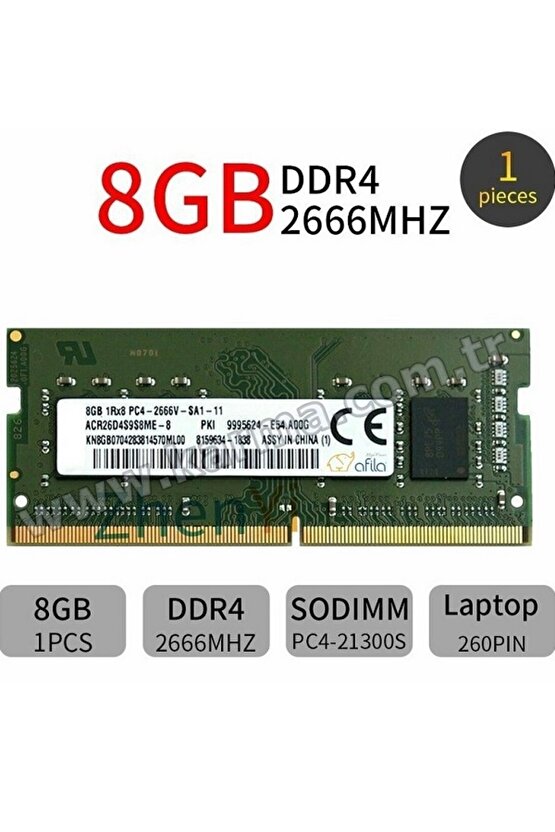 ASUS X541u X541ua X541uv Uyumlu 8gb Ram Bellek (2yıl Garanti)