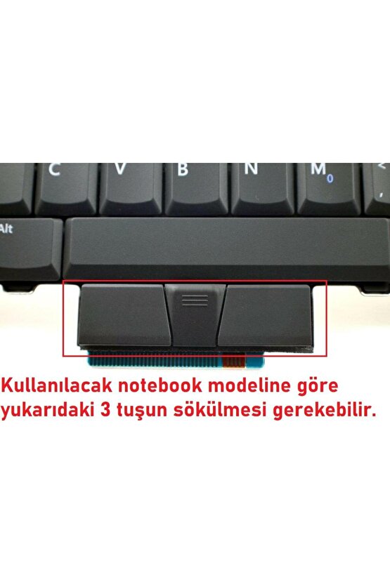 Latitude E6400 E6410 E6500 E6510 Notebook Klavyesi - Tuş Takımı - TR  0FXH91, V082025BK