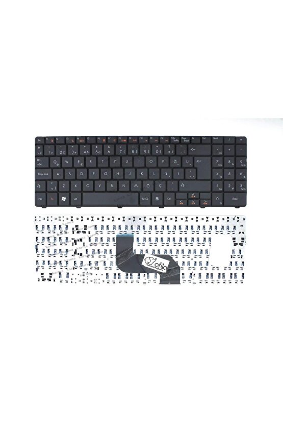 Packard Bell EasyNote TJ65, TJ75, TR85, TR86 Klavyesi (Siyah TR)