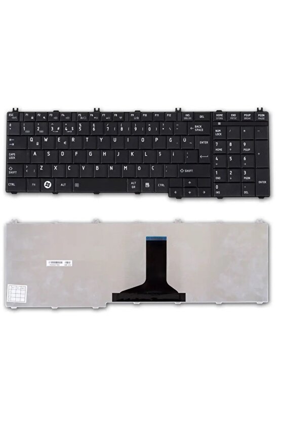 Toshiba C650, C660, L650, L670, L750, L755 Uyumlu Klavye (Siyah TR)