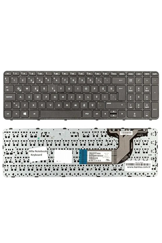 Hp 15-d00, 15-e, 15-n, 15-g Notebook Klavyesi (siyah Tr) Çerçeveli