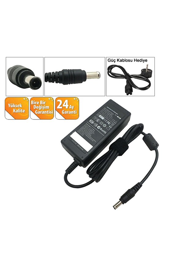 19v 3.16a (60w) - 3.0mm 5.5mm-notebook Adaptör (sg02) **