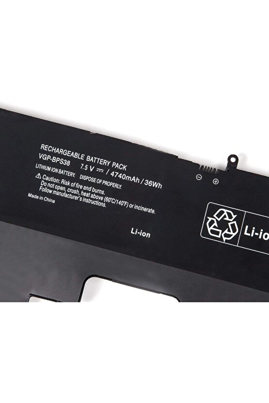 Sony Vaio Pro 13 Serisi  Svp13 Vgp Bps38 Uyumlu Notebook Bataryası