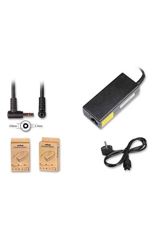 Lenovo 65W 4.0x1.7mm notebook adaptör