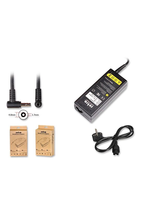 Lenovo 65W 4.0x1.7mm notebook adaptör