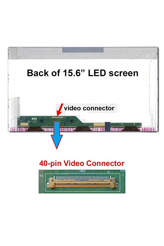 Dell Inspiron M5010 M5030 M5040 M5110 N5010 Lcd Ekran, Panel (15.6led 40pin)
