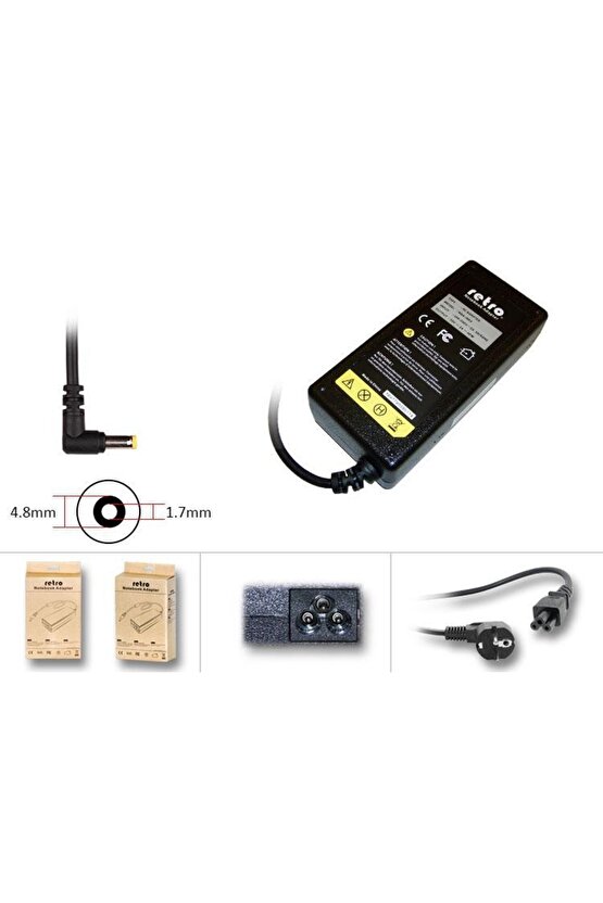 Sony Vaio 10.5v 4.3a 4.8x1.7 mm Uyumlu Laptop Adaptör