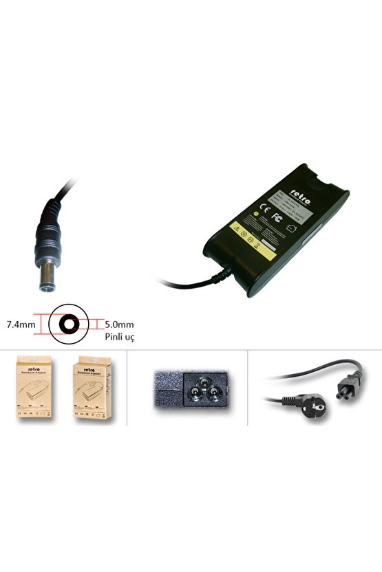 19.5v 4.62a (90w) 5.0mm\7.4mm - Notebook Adaptör Rna-dl04