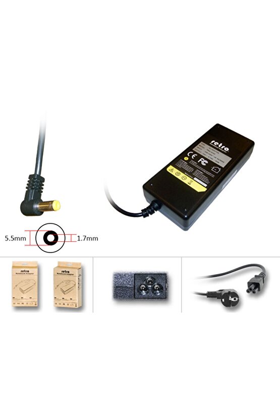 19v 4.74a  5.5*1.7mm Notebook Adaptör 90w Rna-ac03