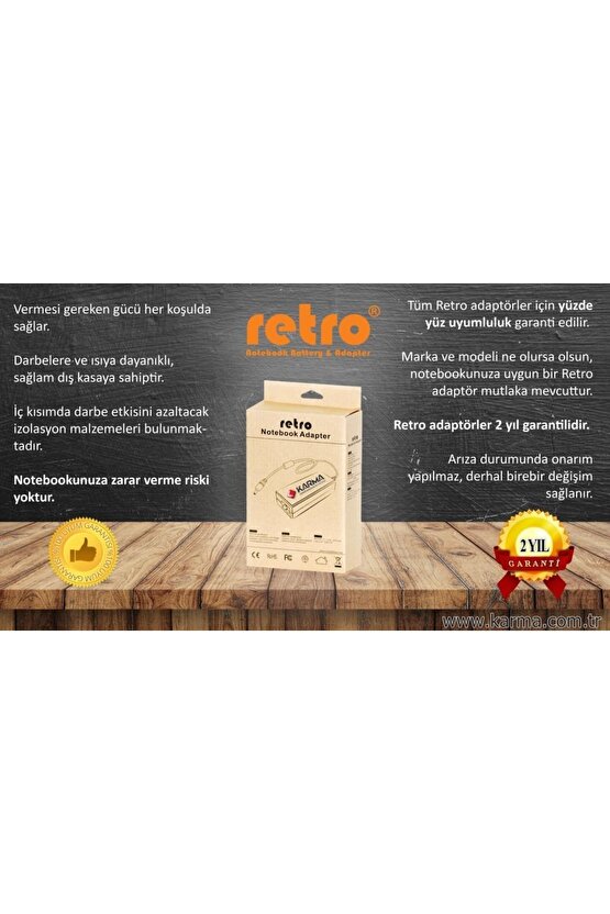 19.5v 7.7a Notebook Adaptör 150w (4.5*3.0mm) Mavi Uç (135w Uyumlu) **