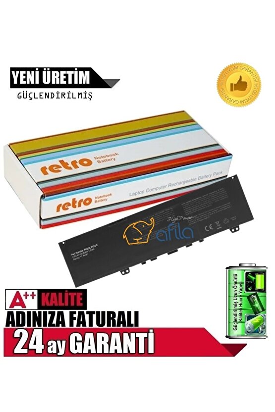 Inspiron 5370, Vostro 5370, F62g0 Notebook Bataryası, Pili Rdl-213 **